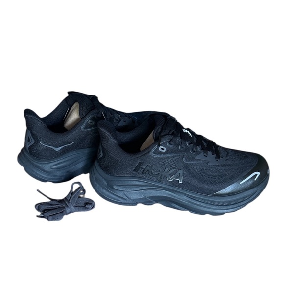Hoka Clifton 9 Youth 3.5 Black NIB | Back to School | Women’s 5 Fit - Picture 2 of 5